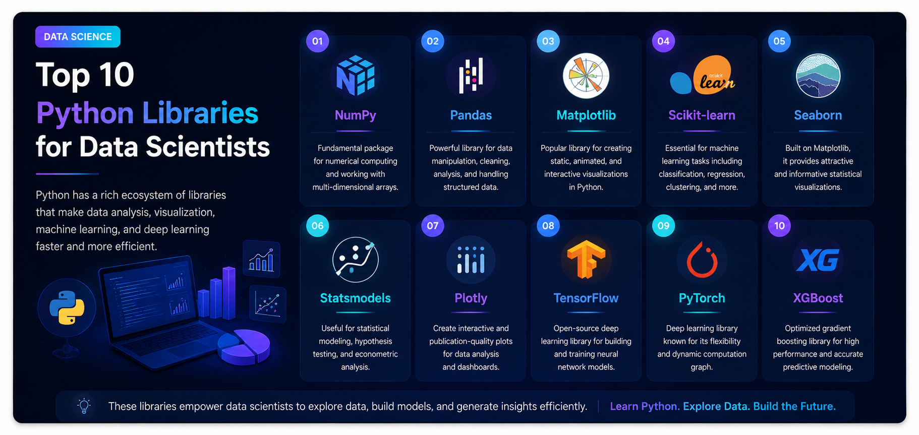 Top 10 Python Libraries for Data Scientists